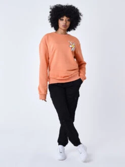 Sweat Col Rond Fleurs 17 Sweat Col Rond Fleurs -Monsieur Chic Soldes Boutique 2322004 5