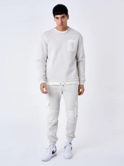 Sweat Col Rond Poche Réfléchissante