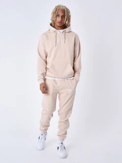 Sweat à Capuche Bord Tricoter Logoté -Monsieur Chic Soldes Boutique 2322006 4