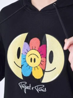Sweat à Capuche Broderie Avec Smiley Sourire 14 Sweat à Capuche Broderie Avec Smiley Sourire -Monsieur Chic Soldes Boutique 2322019 2