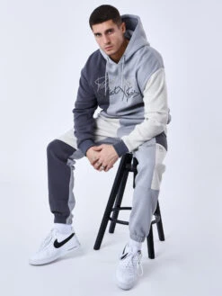 Sweat à Capuche Tricolore -Monsieur Chic Soldes Boutique 2322022 5