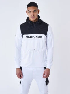 Sweat à Capuche Style Coupe Vent Bicolore 12 Sweat à Capuche Style Coupe Vent Bicolore -Monsieur Chic Soldes Boutique 2322025 4