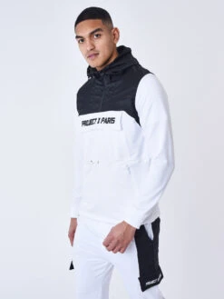Sweat à Capuche Style Coupe Vent Bicolore 13 Sweat à Capuche Style Coupe Vent Bicolore -Monsieur Chic Soldes Boutique 2322025 5