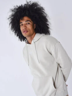 Sweat à Capuche Matelasser Lettrage -Monsieur Chic Soldes Boutique 2322036 1