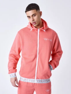 Sweat à Capuche Zippé Bande élastique Logotée -Monsieur Chic Soldes Boutique 2333104 3