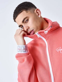 Sweat à Capuche Zippé Bande élastique Logotée -Monsieur Chic Soldes Boutique 2333104 6