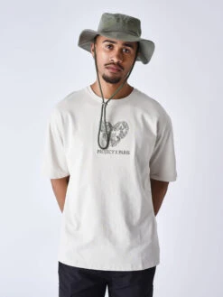 Tee Shirt Coeur Papillon Brodé