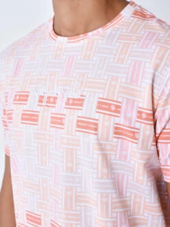 Tee Shirt Imprimé Streamer -Monsieur Chic Soldes Boutique 2410085 3