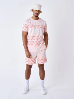 Tee Shirt Imprimé Streamer -Monsieur Chic Soldes Boutique 2410085 4