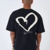 Tee-shirt Coeur Brodé Street 2 Tee-shirt Coeur Brodé Street -Monsieur Chic Soldes Boutique 2410087