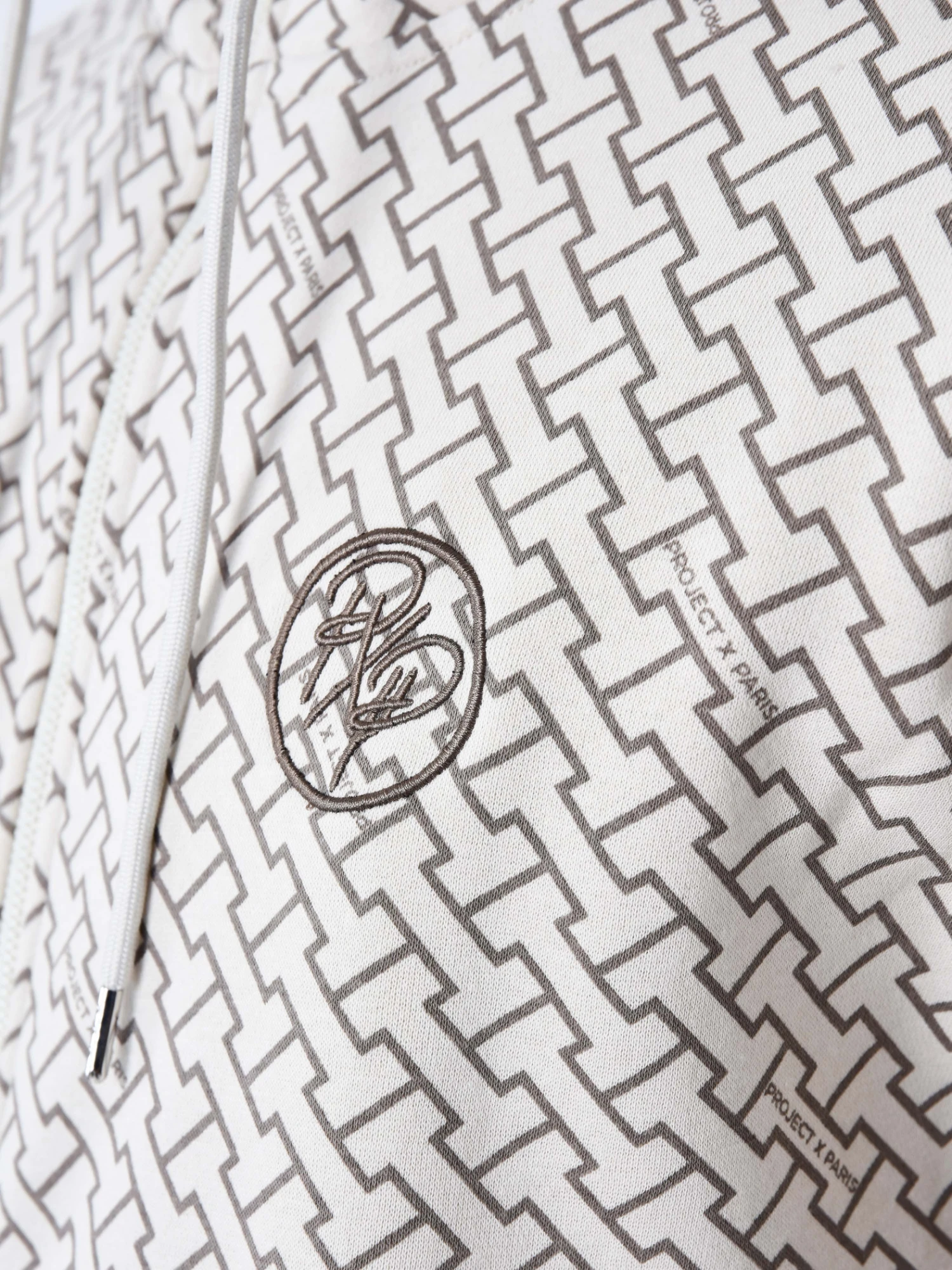 Sweat à Capuche Zippé Imprimé Monogramme 3 Sweat à Capuche Zippé Imprimé Monogramme