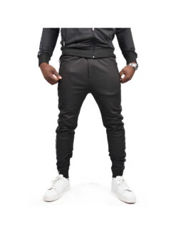 Bas De Jogging Octogones Collection Capsule Gradur -Monsieur Chic Soldes Boutique bas de jogging bandes laterales octogones collection capsule gradur s881740 3