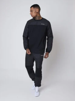 Bas De Jogging Empiècement Nylon Matelassé Carré