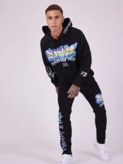 Bas De Jogging Imprimé Street Art -Monsieur Chic Soldes Boutique bas de jogging imprime street art 4