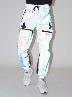 Bas De Jogging Réfléchissant Multi-poches 11 Bas De Jogging Réfléchissant Multi-poches -Monsieur Chic Soldes Boutique bas de jogging reflechissant multi poches 1 2