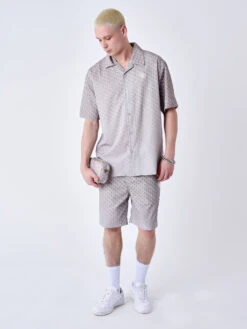 Chemise Imprimé Graphic Gaze Dégradé 15 Chemise Imprimé Graphic Gaze Dégradé -Monsieur Chic Soldes Boutique chemise imprime graphic gaze degrade 3