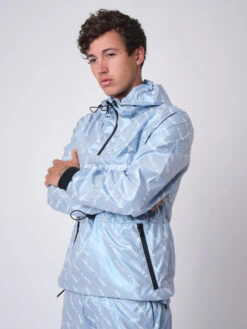 Coupe-vent Irisé à Logo -Monsieur Chic Soldes Boutique coupe vent irise a logo 2