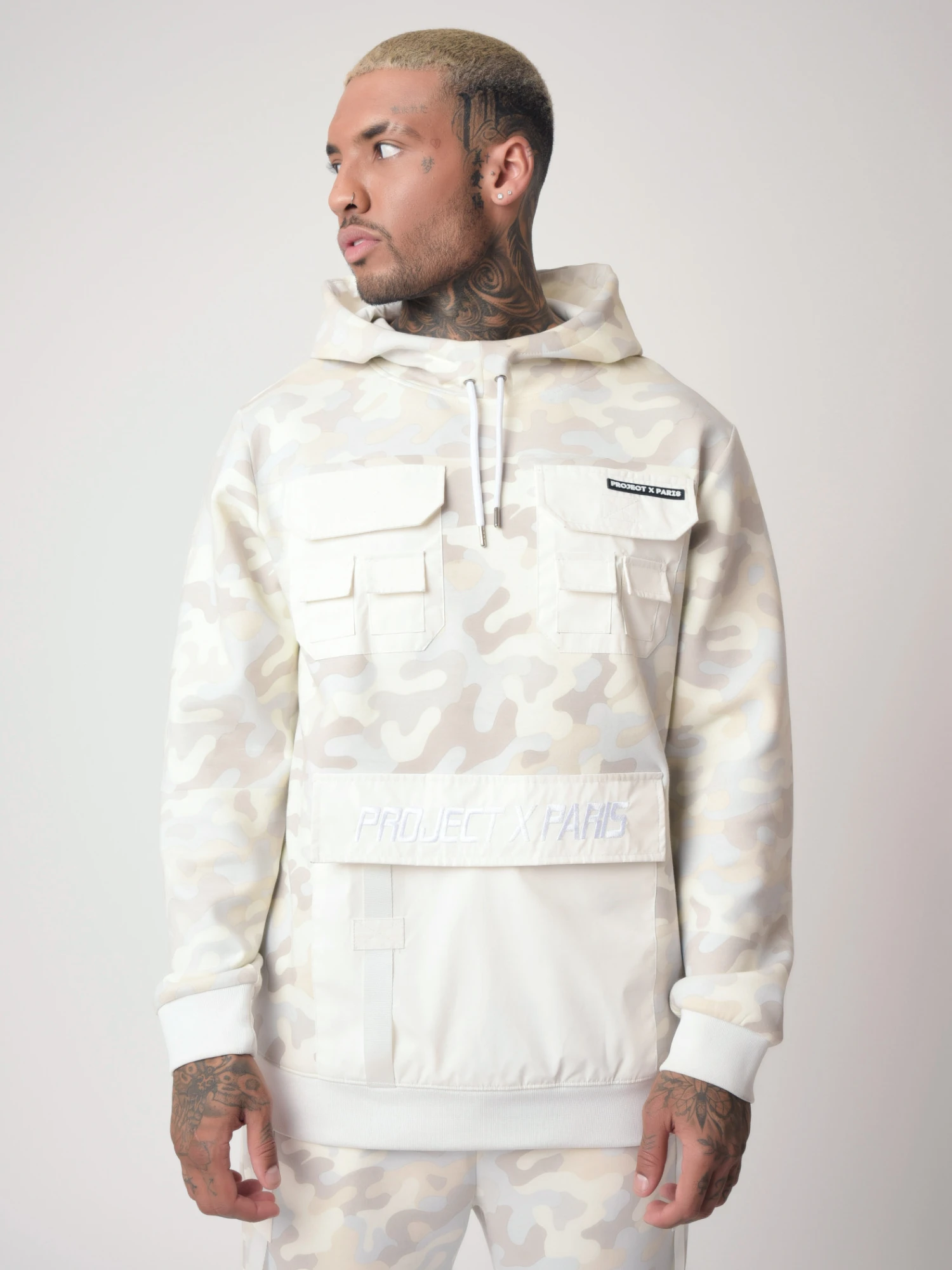 Sweat à Capuche Print Camouflage Poches Réflect 8 Sweat à Capuche Print Camouflage Poches Réflect – Image 6