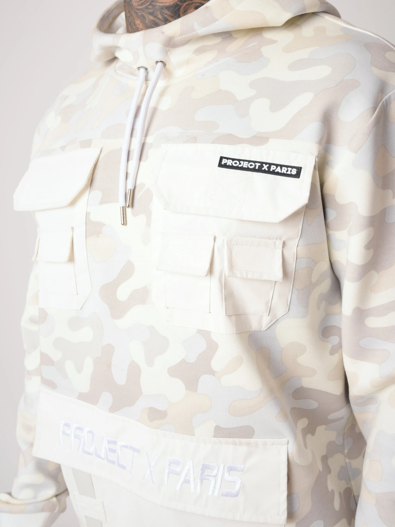 Sweat à Capuche Print Camouflage Poches Réflect 3 Sweat à Capuche Print Camouflage Poches Réflect