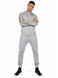 Hoodie Zippé à Bandes équestres