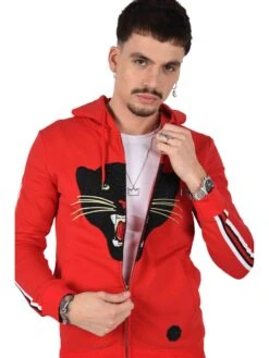 Hoodie Zippé Panthère En Furie 11 Hoodie Zippé Panthère En Furie -Monsieur Chic Soldes Boutique hoodie zippe panthere en furie homme project x paris 4