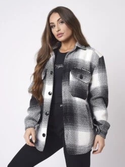 Surchemise Unisexe Motif Gros Carreaux Type Chevron 9 Surchemise Unisexe Motif Gros Carreaux Type Chevron -Monsieur Chic Soldes Boutique ih21305 2