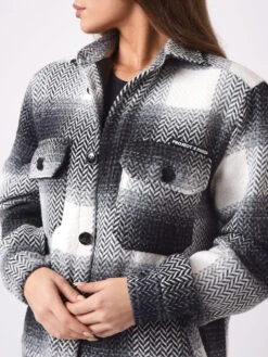 Surchemise Unisexe Motif Gros Carreaux Type Chevron 10 Surchemise Unisexe Motif Gros Carreaux Type Chevron -Monsieur Chic Soldes Boutique ih21305 3