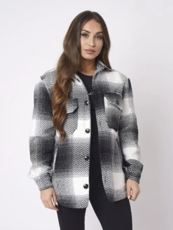 Surchemise Unisexe Motif Gros Carreaux Type Chevron 11 Surchemise Unisexe Motif Gros Carreaux Type Chevron -Monsieur Chic Soldes Boutique ih21305 4