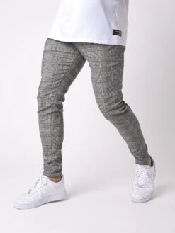Pantalon Slim à Motif Carreaux 9 Pantalon Slim à Motif Carreaux -Monsieur Chic Soldes Boutique ih21403 2