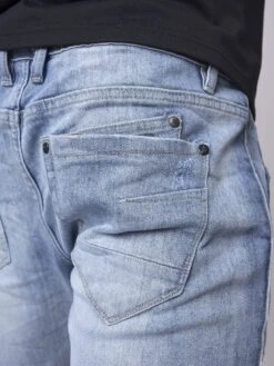 Jean Bas élastique Piping Réfléchissant