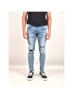 Jean Destroy Brodé 16 Jean Destroy Brodé -Monsieur Chic Soldes Boutique jean destroy brode homme project x paris 4