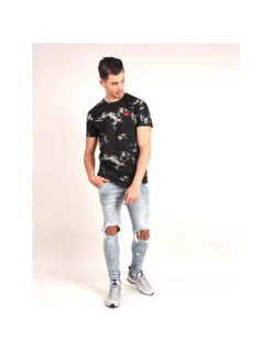 Jean Destroy Effet Taché -Monsieur Chic Soldes Boutique jean destroy effet tache 6
