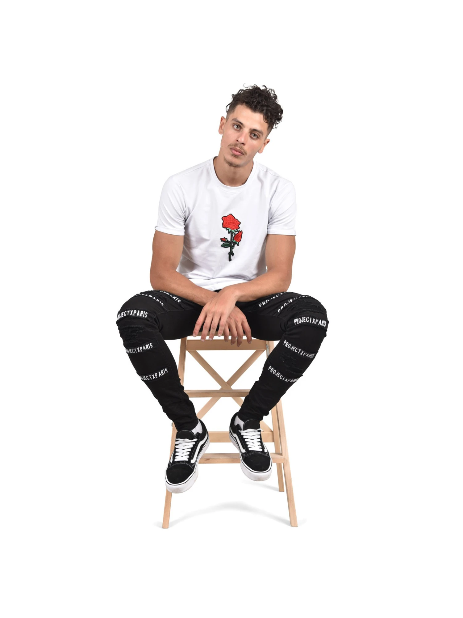 Jean Noir Skinny Avec Patchs 6 Jean Noir Skinny Avec Patchs – Image 4