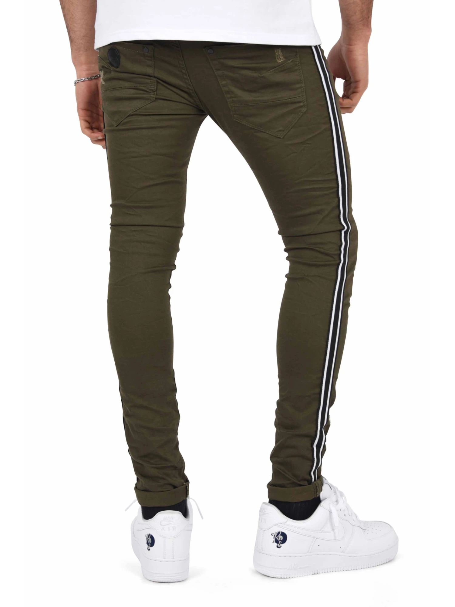 Jean Skinny Bandes Bicolores 4 Jean Skinny Bandes Bicolores – Image 2