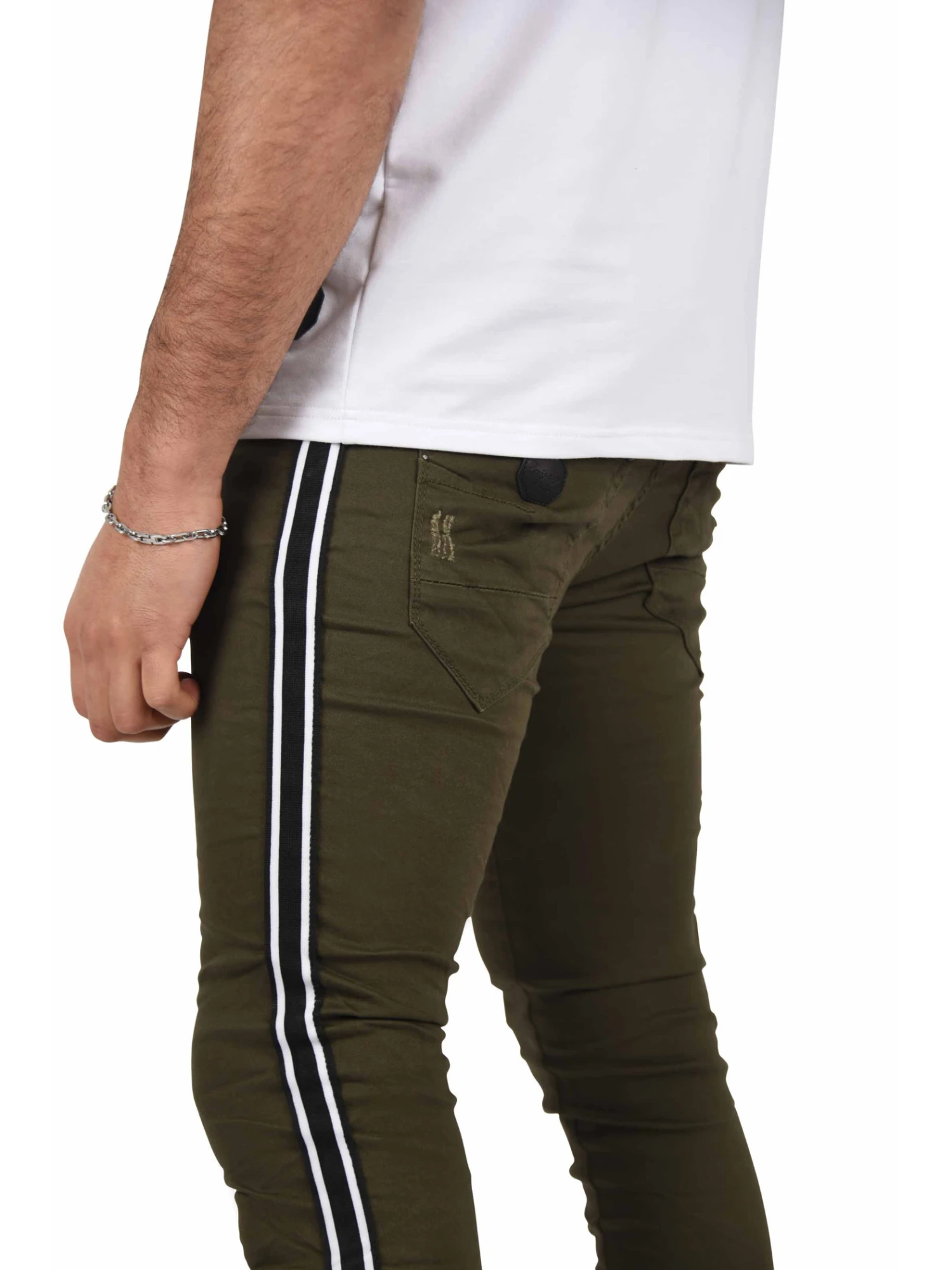 Jean Skinny Bandes Bicolores 5 Jean Skinny Bandes Bicolores – Image 3