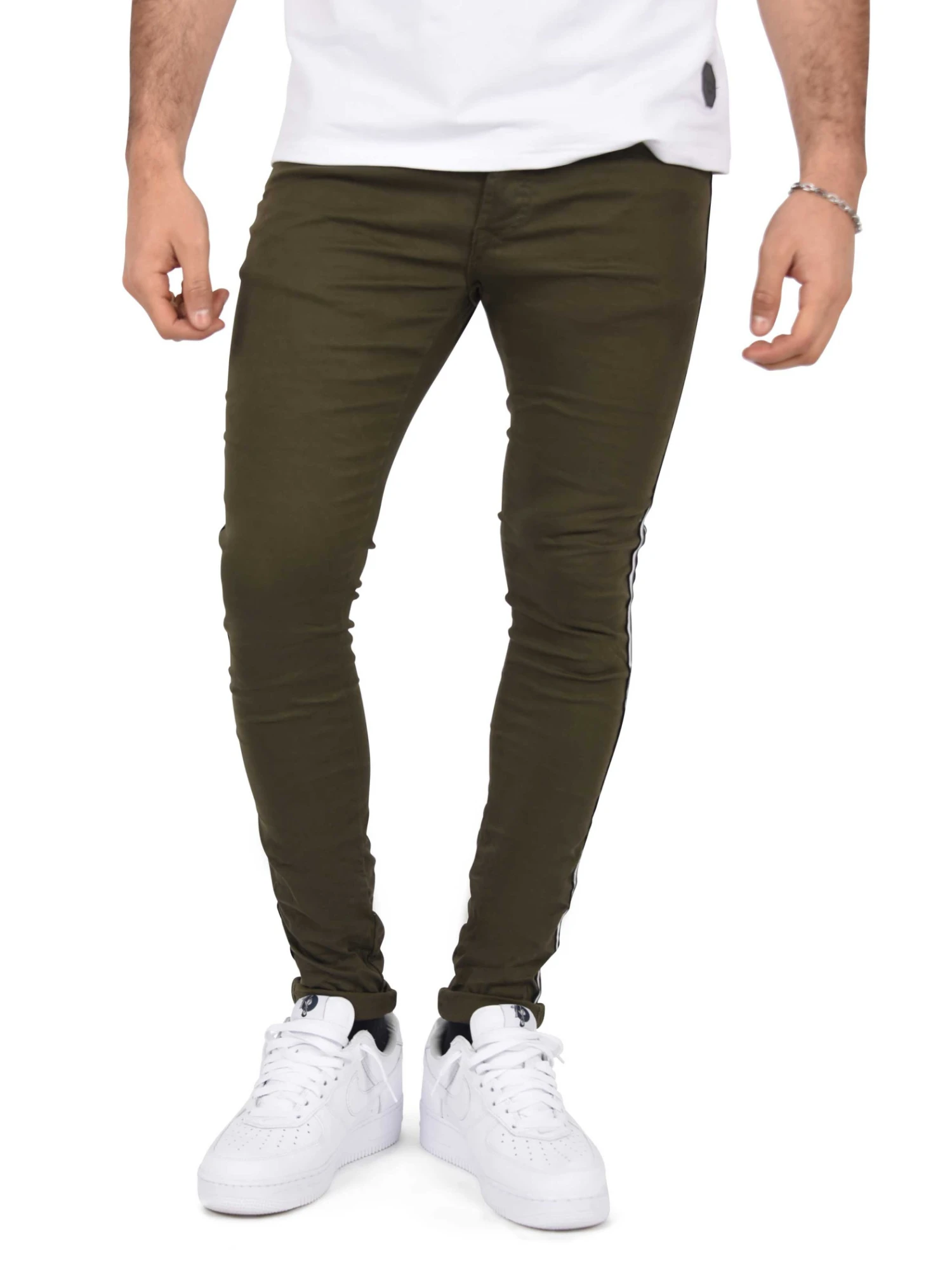 Jean Skinny Bandes Bicolores 6 Jean Skinny Bandes Bicolores – Image 4