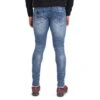 Jean Skinny Bleu Rose Brodée 1 Jean Skinny Bleu Rose Brodée -Monsieur Chic Soldes Boutique jean skinny bleu rose brodee homme project x paris