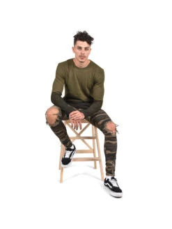 Jean Skinny Destroy CAMO 14 Jean Skinny Destroy CAMO -Monsieur Chic Soldes Boutique jean skinny destroy camo homme project x paris 2