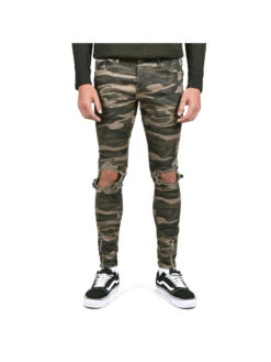 Jean Skinny Destroy CAMO 18 Jean Skinny Destroy CAMO -Monsieur Chic Soldes Boutique jean skinny destroy camo homme project x paris 6