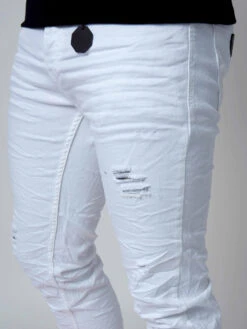 Jean Skinny Effet Usé Avec Trous -Monsieur Chic Soldes Boutique jean skinny effet use avec trous homme project x paris f19920 4