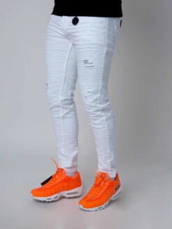 Jean Skinny Effet Usé Avec Trous -Monsieur Chic Soldes Boutique jean skinny effet use avec trous homme project x paris f19920 6