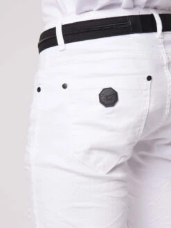 Jean Skinny Effet Usé Avec Trous -Monsieur Chic Soldes Boutique jean skinny effet use avec trous homme project x paris f19920 7