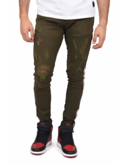 Jean Skinny Effet Destroy Bandes Sur Les Côtés 10 Jean Skinny Effet Destroy Bandes Sur Les Côtés -Monsieur Chic Soldes Boutique jean slim effet destroy bandes sur les cotes homme project x paris 3