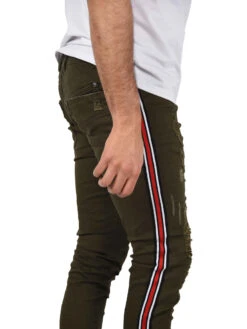 Jean Skinny Effet Destroy Bandes Sur Les Côtés 11 Jean Skinny Effet Destroy Bandes Sur Les Côtés -Monsieur Chic Soldes Boutique jean slim effet destroy bandes sur les cotes homme project x paris 4