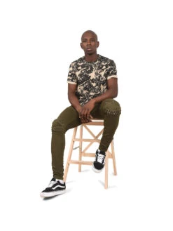 Jean Skinny Clouté -Monsieur Chic Soldes Boutique jeans cloute genoux 88179985 8