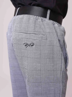 Pantalon à Carreaux Avec Ceinture -Monsieur Chic Soldes Boutique pantalon a carreaux avec ceinture 3