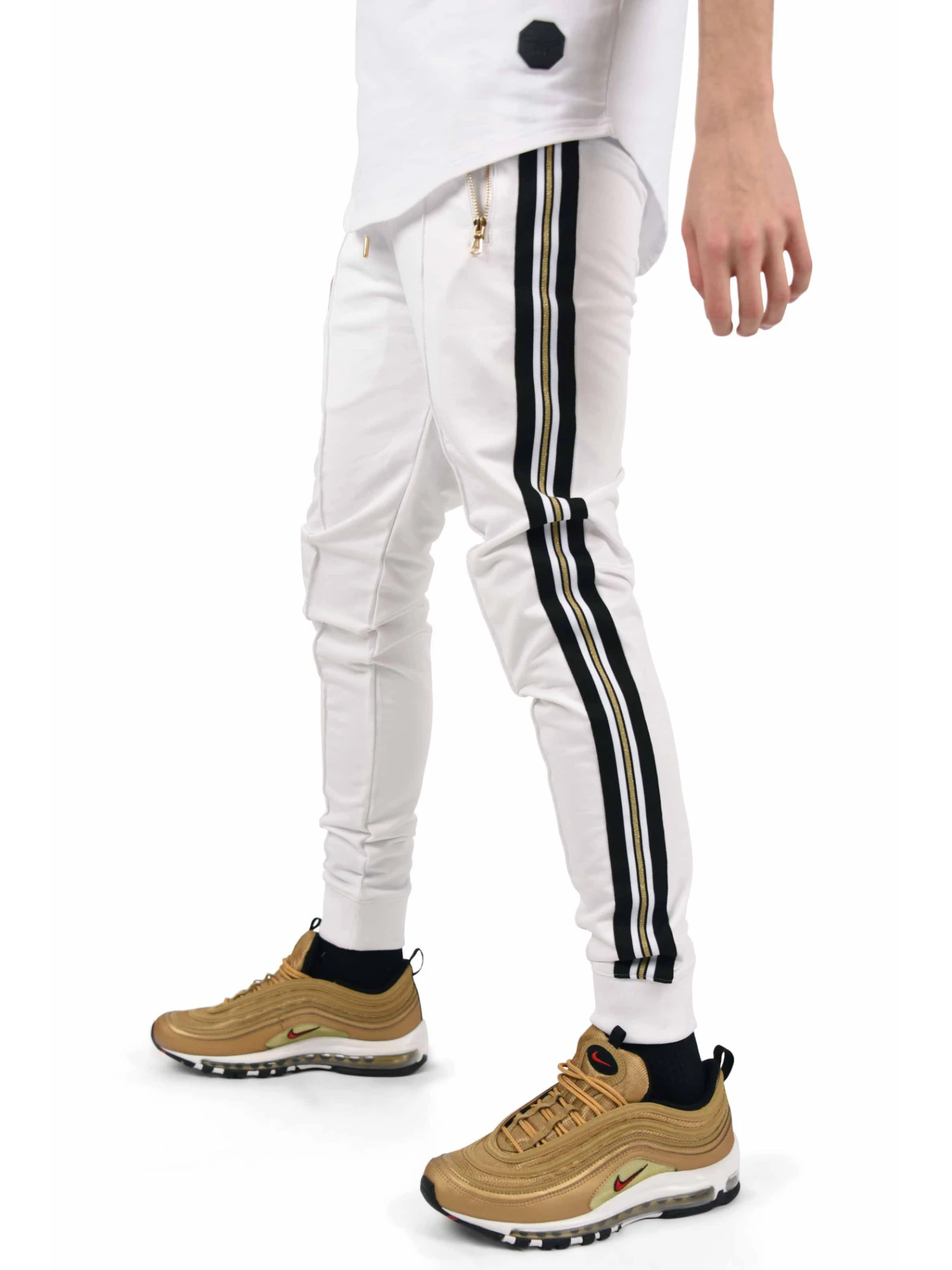 Pantalon De Jogging Bandes Dorées 5 Pantalon De Jogging Bandes Dorées – Image 3