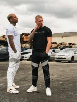 Pantalon Style Biker Réfléchissant -Monsieur Chic Soldes Boutique pantalon style biker reflechissant 2040088 1