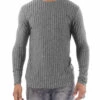 Pull Léger Côtelé 88162225 1 Pull Léger Côtelé 88162225 -Monsieur Chic Soldes Boutique pull leger cotele 88162225