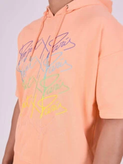 Sweat à Capuche Manches Courtes Logos Arc En Ciel 10 Sweat à Capuche Manches Courtes Logos Arc En Ciel -Monsieur Chic Soldes Boutique sweat a capuche manches courtes logos arc en ciel 2